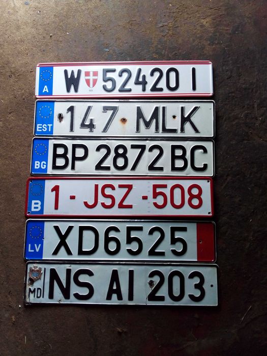 Номерные знаки ЕС