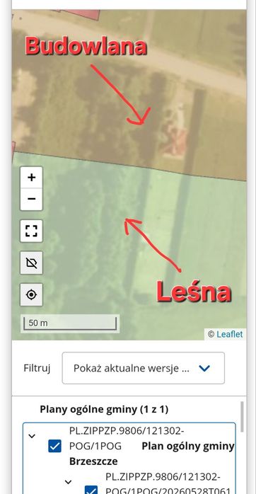 Działka budowlano-leśna 2338 m² Brzeszcze ul. Bór - Widok 5