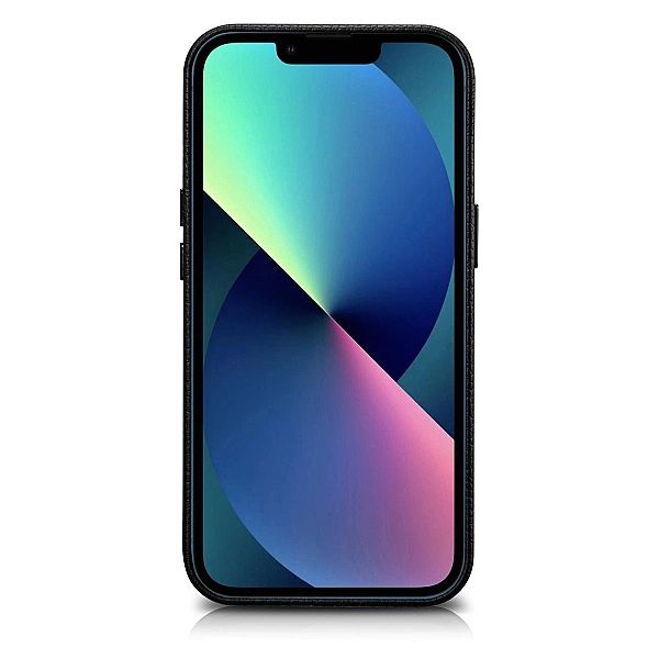 iCarer Litchi Premium Leather Case skórzane etui iPhone 14 Plus magnet