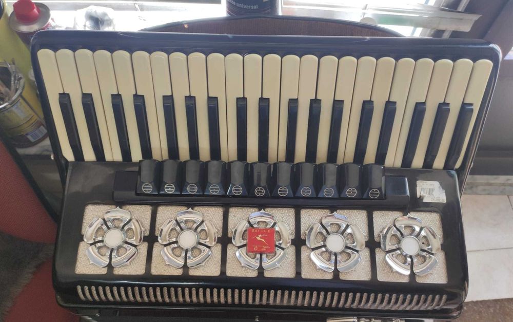 Acordeão à 4°Voz e 120 Baixos- Acordeon