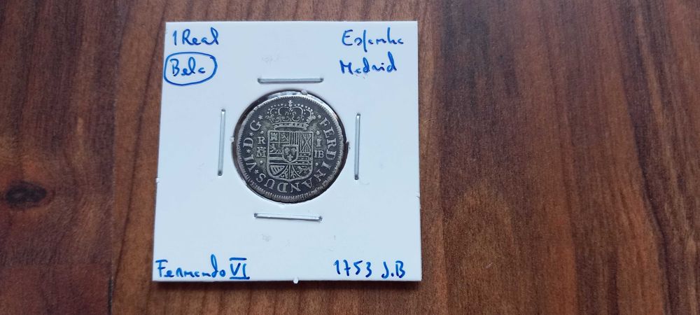 Moeda 1 Real 1753 Espanha  - Madrid