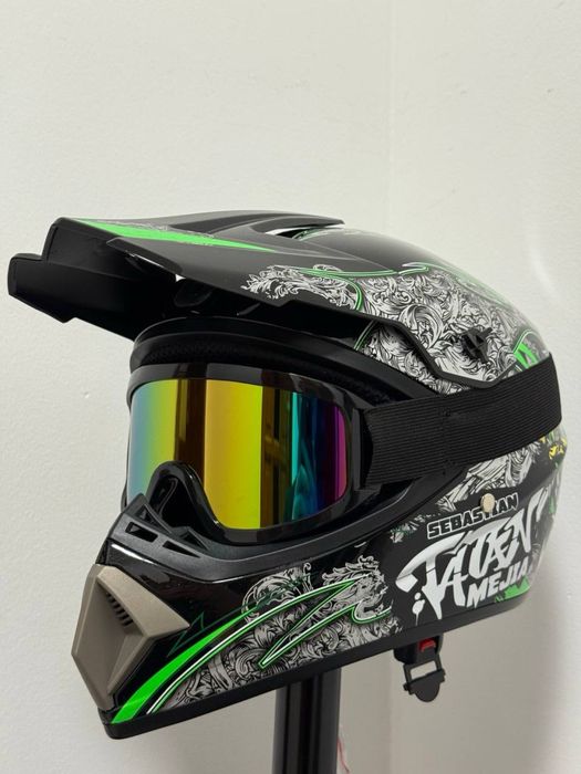 Kask rowerowy crosowy motocyklowy