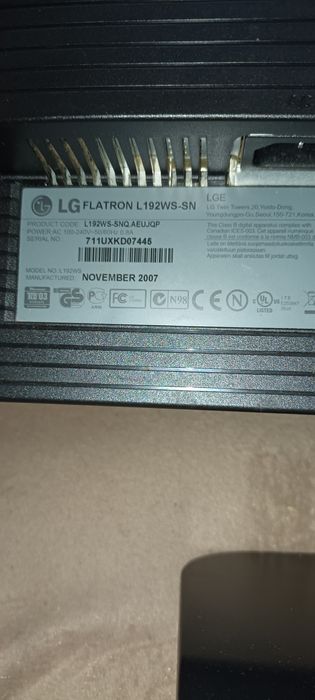 Monitor LG FlantronL192 WS
