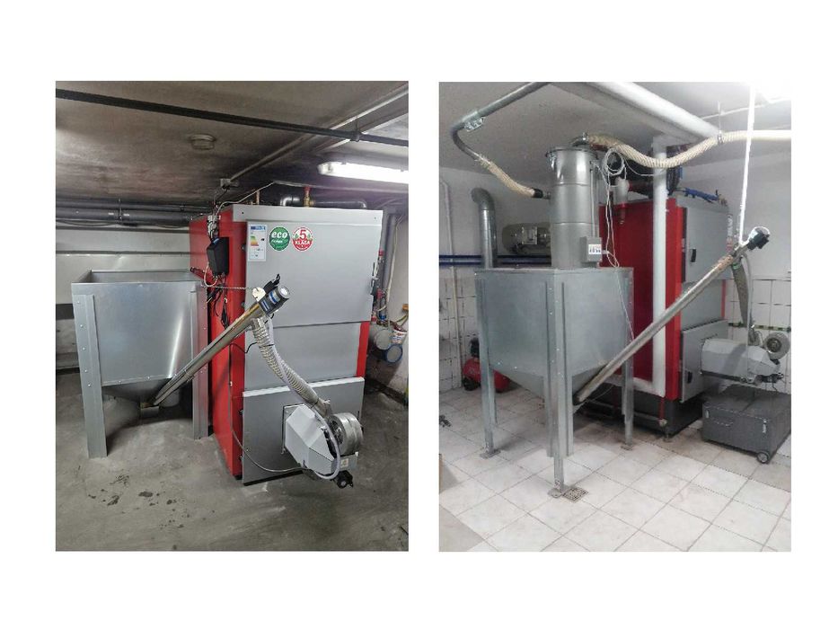 Kocioł z podajnikiem na pellet EKOPEL 75kW A+ certyfikat ECODESIGN