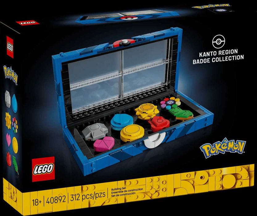 Lego Pokemon 40892 Kolekcja odznak z regionu Kanto