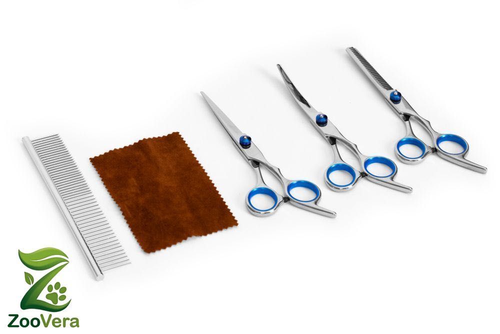 NOWY Zestaw groomerski do strzyżenia psów i kotów z etui – ZooVera