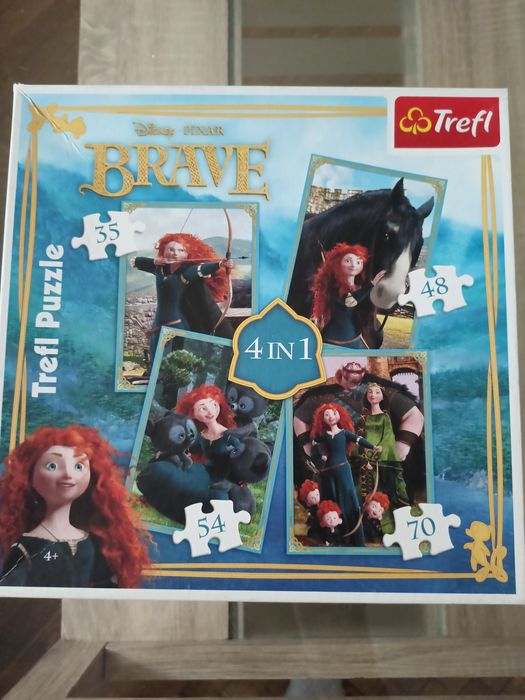 Puzzle Disney Trefl – Frozen + Merida 4w1