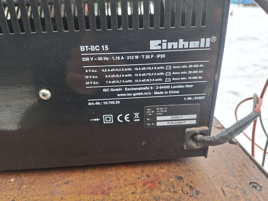 Prostownik Einhell BT-BC 15 (6v, 12v 24v)