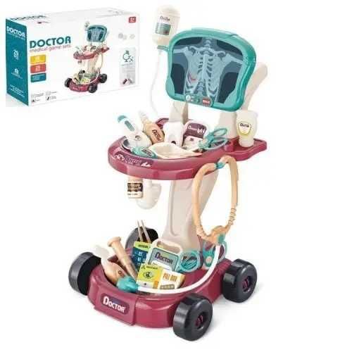 Набор доктора 660-88 на тележке инструменты врача стетоскоп рентген