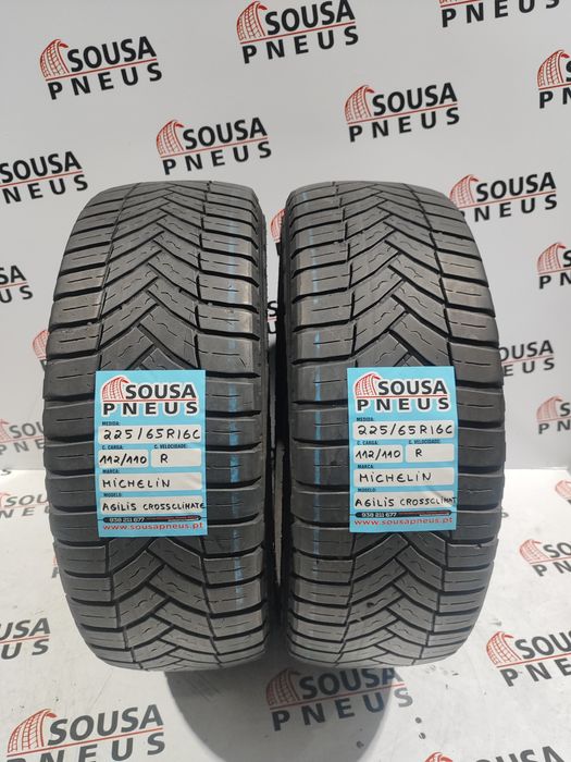 2 pneus semi novos Michelin 225-65R16C - Oferta dos Portes