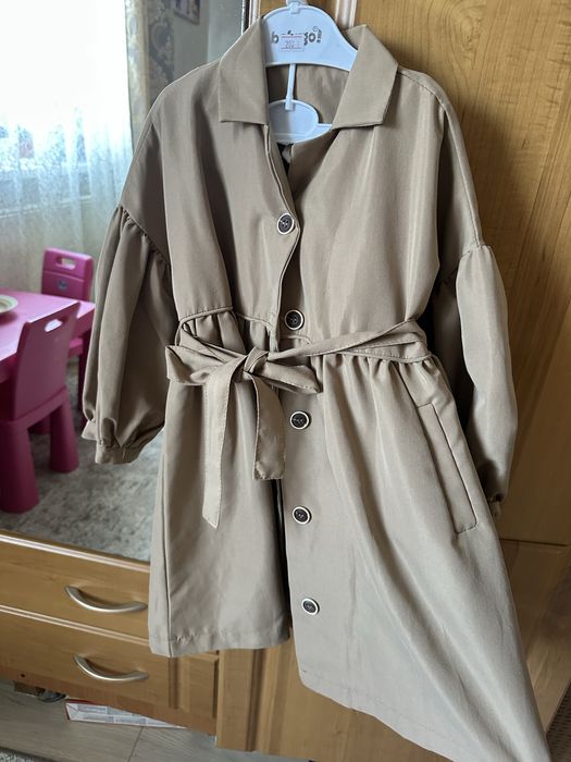 Тренч дитячий бежевий