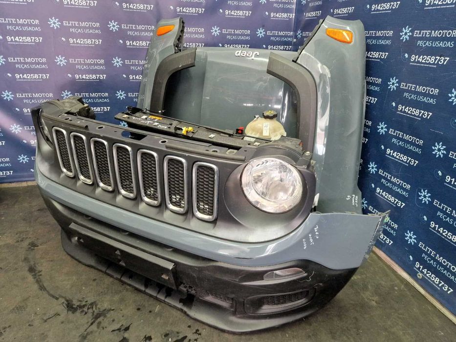 Frente completa usada JEEP RENEGADE MJET capot parachoques guardalamas oticas radiadores reforço