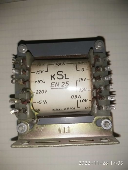 Продам трансформатор тип kSL EN 25 0,8A