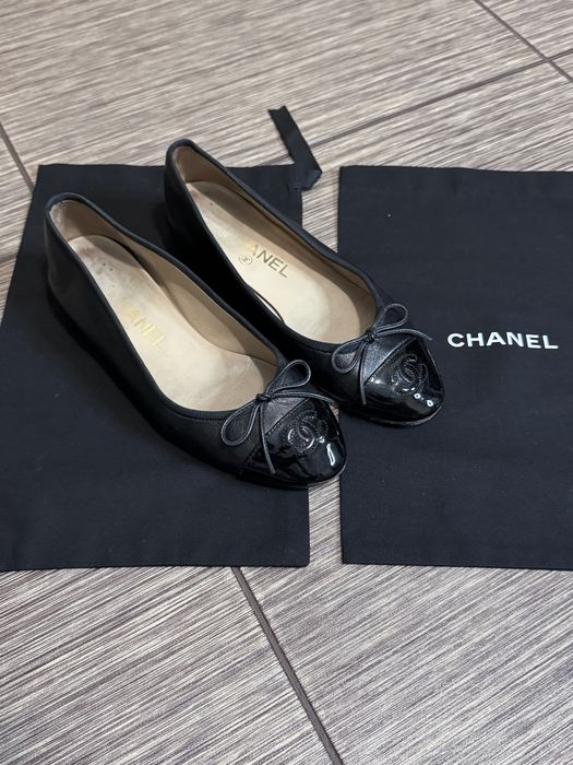 Оригінальні класичні балетки з натуральної шкіри chanel, оригінал