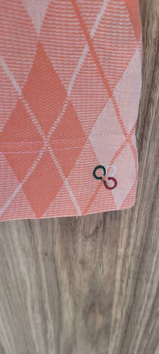 Koszulka włoska męska polo bawełna koralowa Marbas,roz M