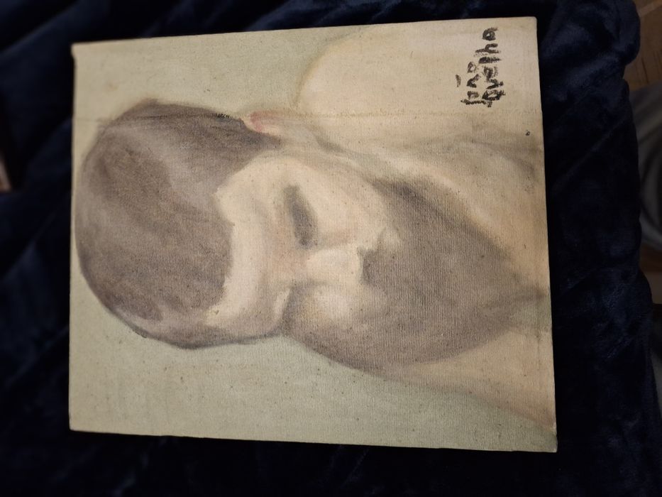 João Quelha ovelha orelha pintura a óleo sobre tela