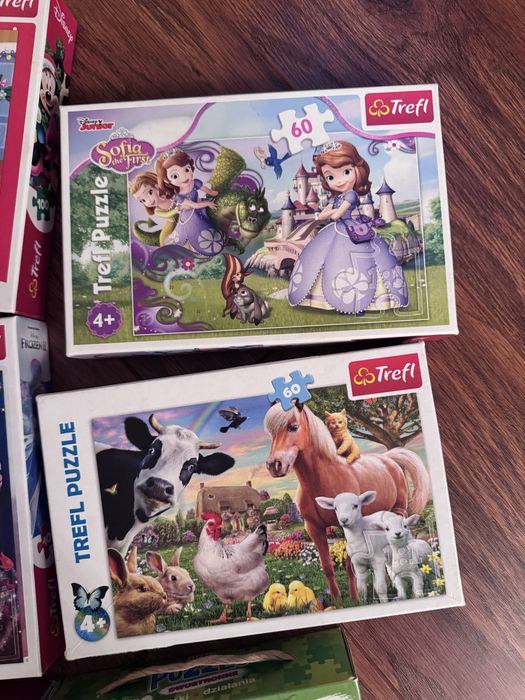 Puzzle dla dziewczynki 4+, 6+
