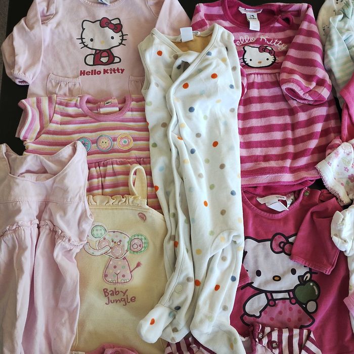 Zestaw letnich ubranek dla dziewczynki H&M rozm. 62/68