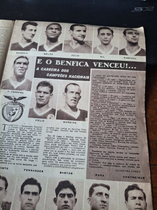 Revista flama 1950 SLB Benfica