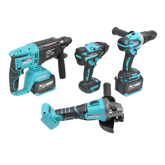 Аккумуляторный набор Чехия Гранд 4 в 1 Шуруповерт Болгарка Перфоратор