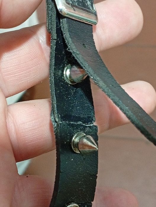 Coleira Choker Gótico Colar Gargantilha em bom estado