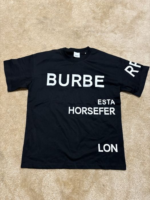 Koszulka Czarna Burberry