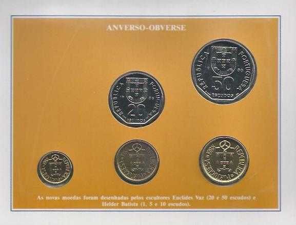 CARTEIRA  ANUAL    PORTUGAL ESCUDOS  1988 ESCASSA