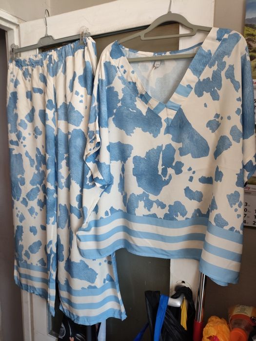 Piękny komplet letni krówka 46 48