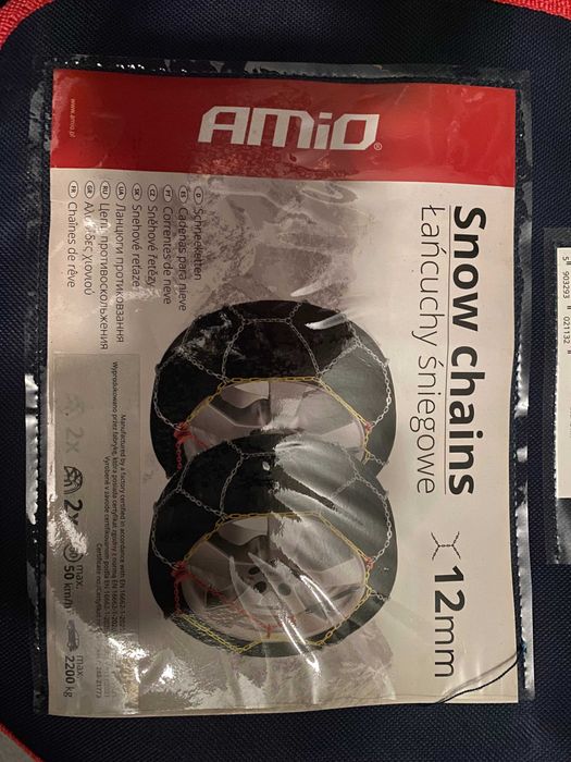 Łańcuchy zimowe na koła Amio samochodowe nowe