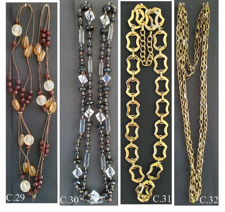 Colares (Betsey Johnson; Bastta), Correntes, Terços