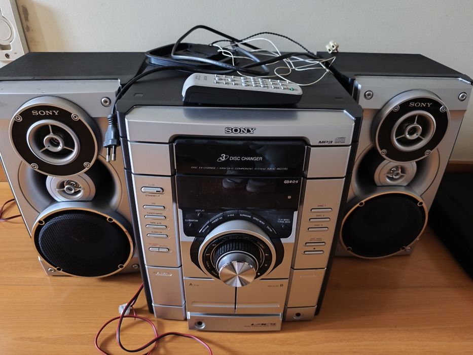 Sony MHC-RG170 usado leitor CD cassete