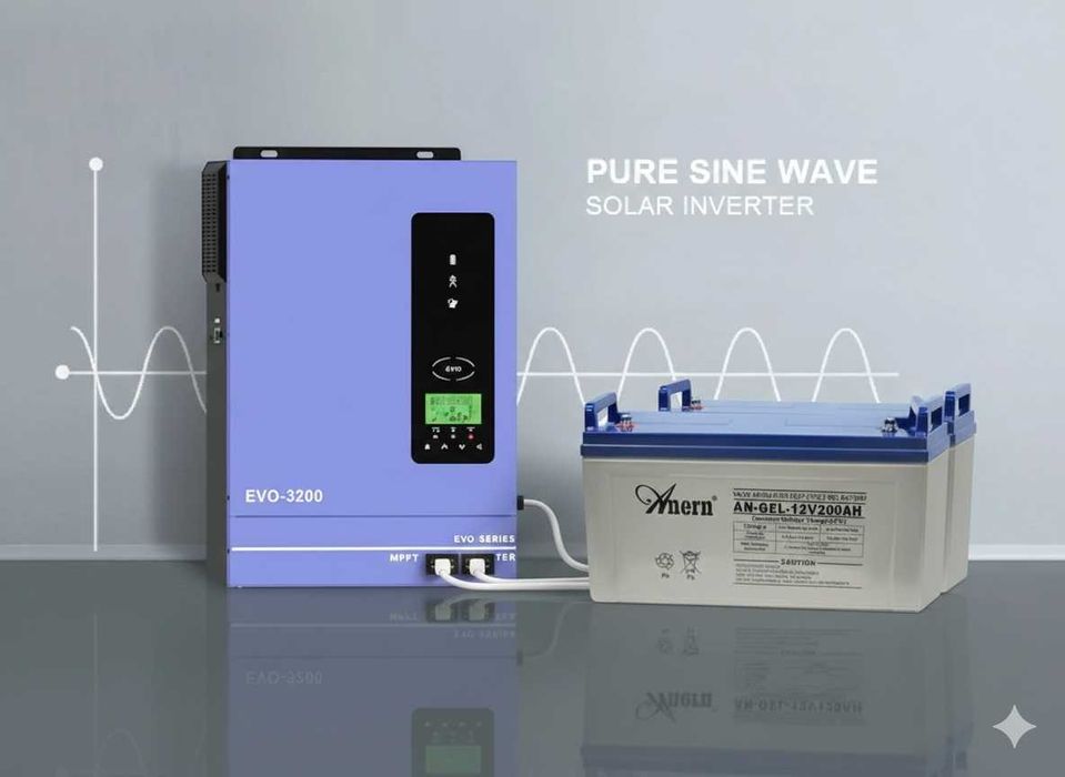 ‼️ Комплект ДБЖ 3,2kW інв 3кВт + 2 батареЇ 5кВт/г Резервне живлення