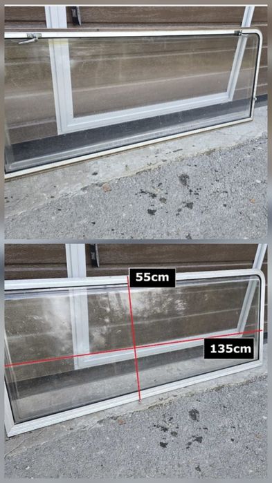 Szyba Okno do przyczepy kempingowej  kampera 2 sztuki