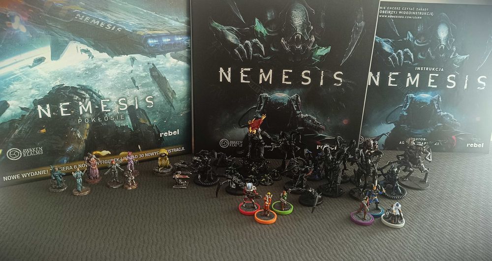 Nemesis + Pokłosie - pomalowane figurki + korytarze techniczne