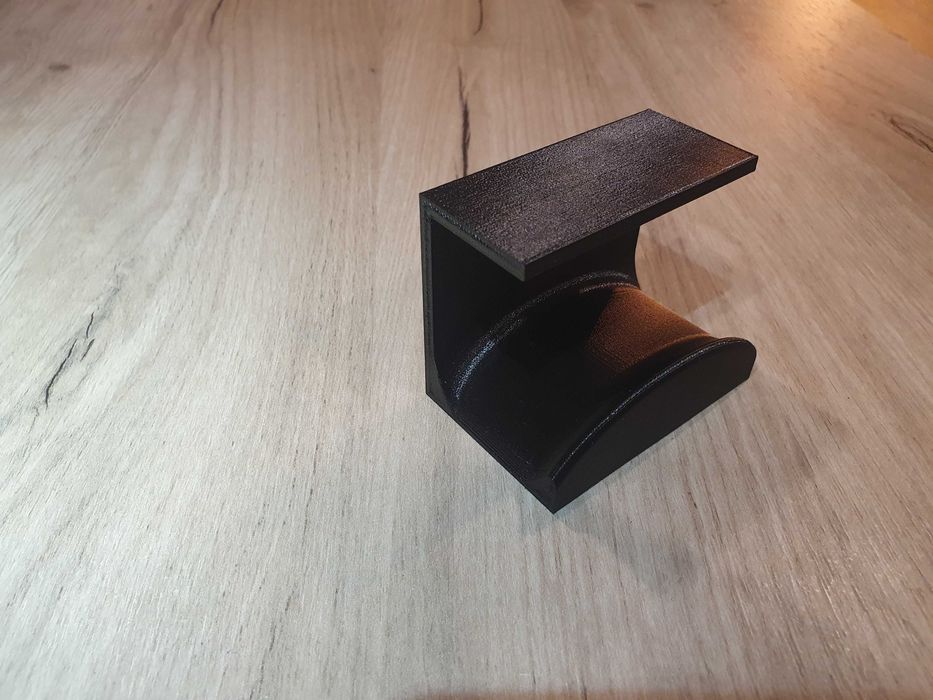 Uchwyt, hak na słuchawki pod biurko