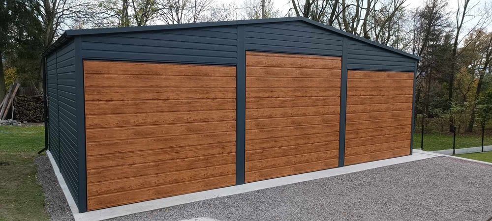 Garaz blaszak 6x5.80 orzech mat