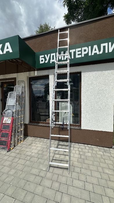 Драбина стремянка альмінєва 3 4 5 6 7 8 9 сходинки