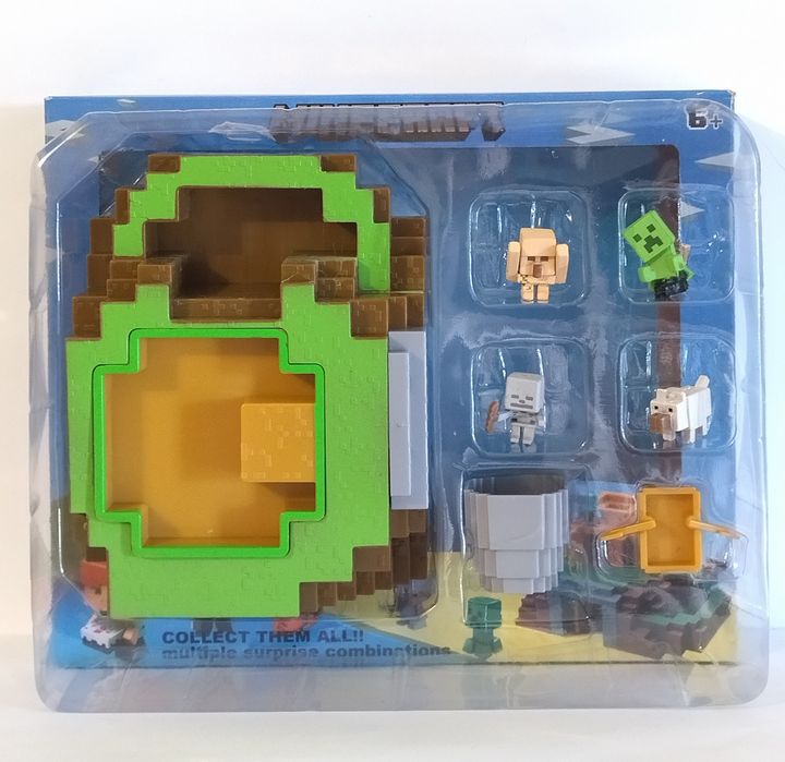 Игровой набор Майнкрафт "Оазис" 4-мини фигурки.