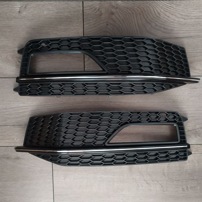 Решітка Audi a4 b8 sline s-line в бампер решетка а4 б8 Ауди ауді фара