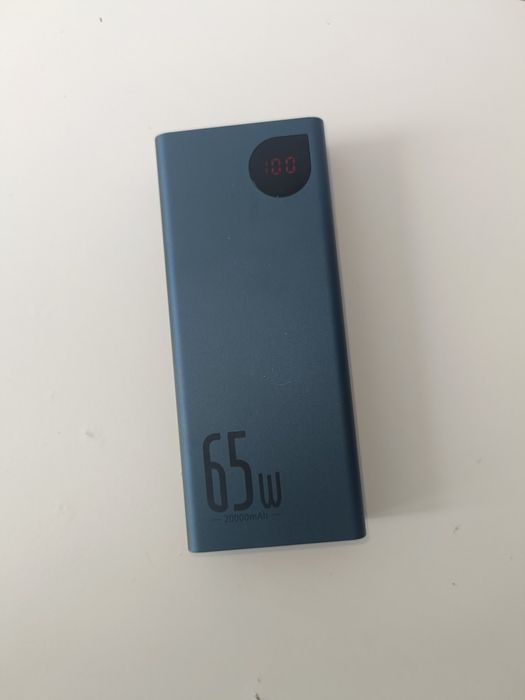 Powerbank Baseus Adaman Metal 65W 20000mAh  Niebieski