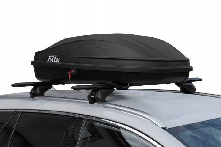 Box dachowy kufer trumna Inter Pack Stella 370 czarny mat 240L Flexi Fit