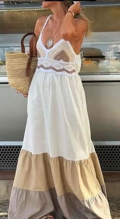 Piękne Włoskie Sukienki S M L XL