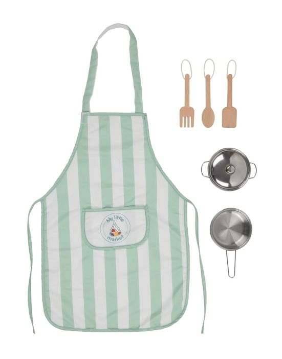 Велика дерев'яна кухня для дітей з аксесуарами