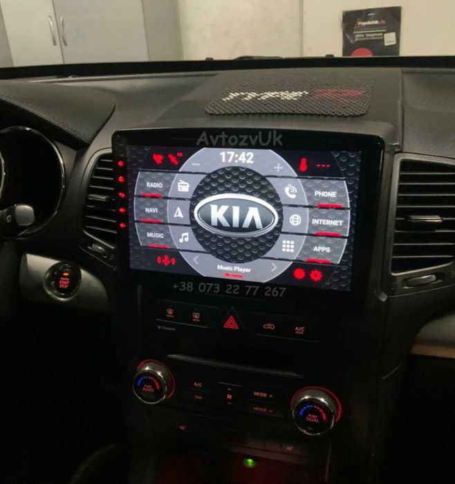 Магнитола SORENTO Kia MOHAVE GPS USB КИА Соренто Tesla CarPlay Android