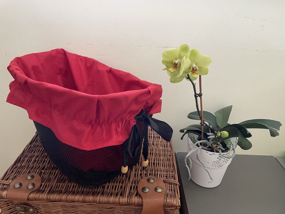 Wkład wysciolka do koszyka rowerowego