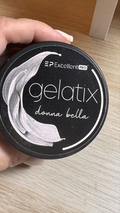 Mleczny bialy zel do przedluzania paznokci 50 ml twardy nowy exellent