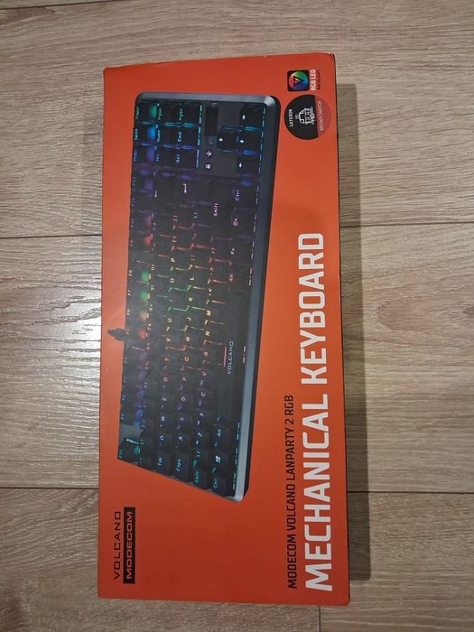 klawiatura volcano lanparty 2 rgb gateron brown