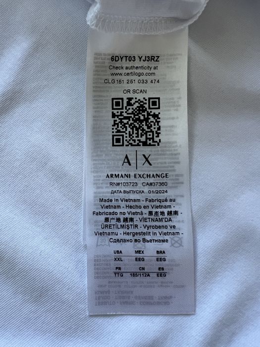 Нова жіноча футболка Armani Exchange розмір XXL