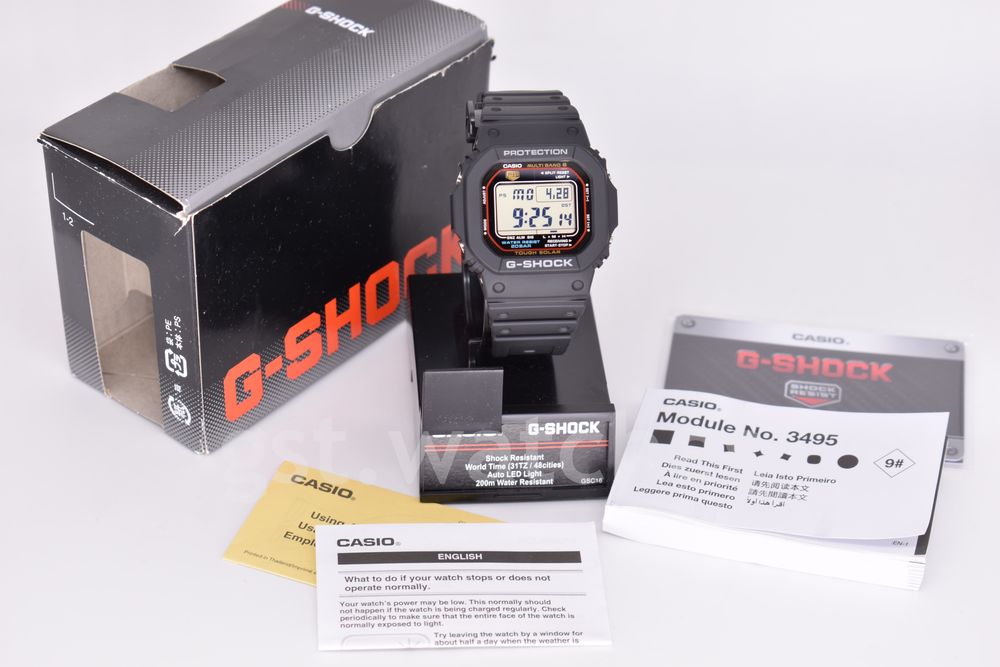 Casio G-Shock GW-M5610U-1 NEW ORIGINAL | Tough Solar | Multiband 6
