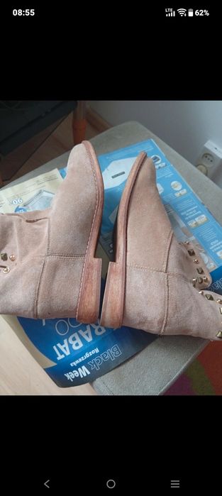 Botki damskie ukryta koturna